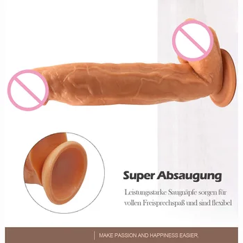 27cm Realistic Huge Dildo Vibrator for Woman Silicone Penis Dong with Suction Cup Skin Feeling Vagina Sex Toys for Adults 18+ 2