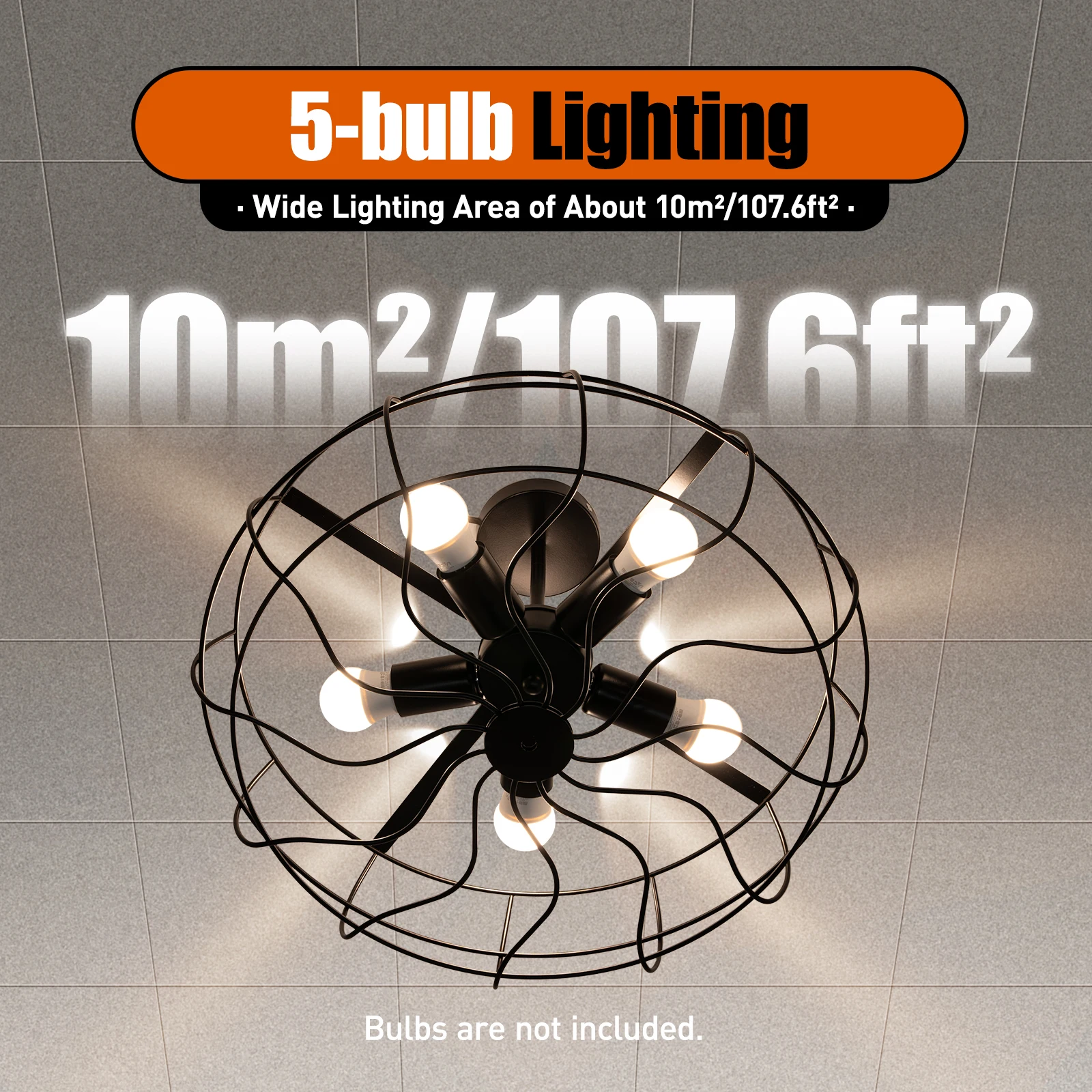 Metal Ceiling Light Vintage Pendant Lamp Chandelier Cage Fixture Industrial lamps