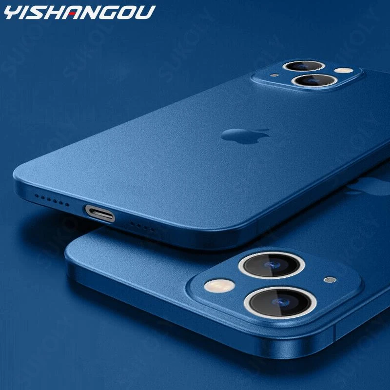 cases for iphone 11 Shockproof Hard Plastic Phone Case For iPhone 13 12 Mini 11 Pro Max XS XR X 7 8 Plus SE 2 Matte Case Ultra Thin Clear Slim Cover iphone 11 card case