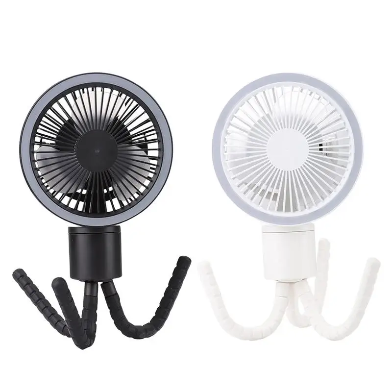 

Portable Desk Fan Led Combo Lantern Fan For Camp Tent 3 Speed Portable Battery Powered Fan With Hang Hook For Stroller RV 360
