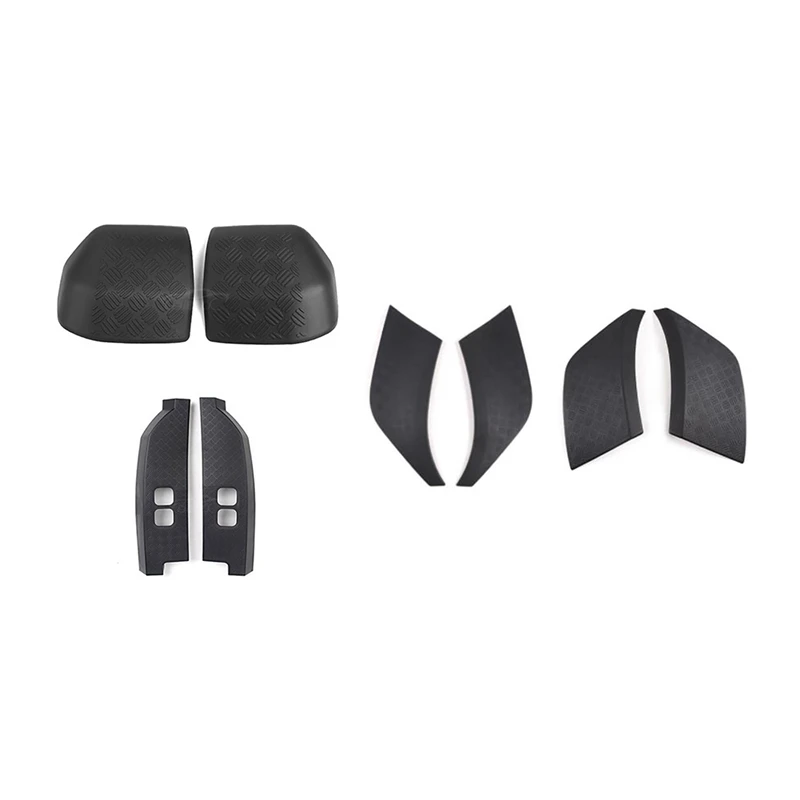 

4 шт. для Land Rover Defender 2020 2021 Автомобильная задняя фоторамка и крышка зеркала заднего вида и 4 шт. крышки переднего заднего бокового бампера