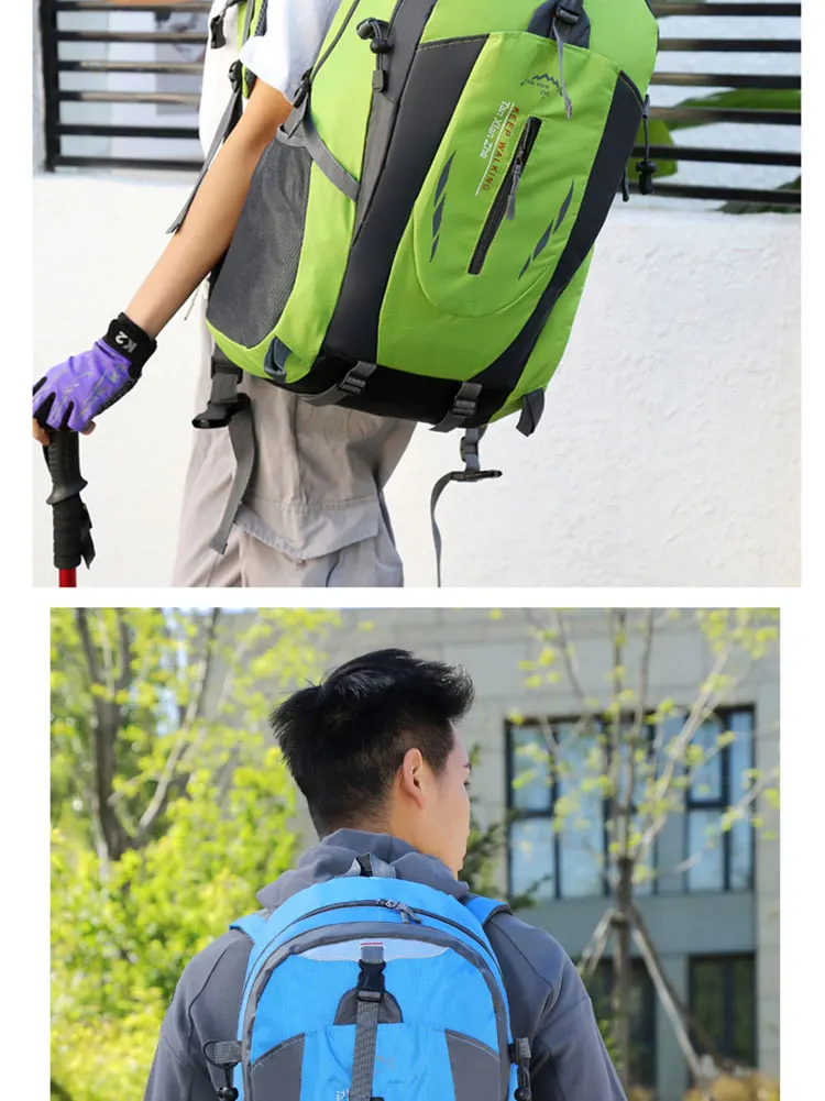 A Large-capacity Men And Women Universal Outdoor Travel Backpack Waterproof Hiking Lightweight Duffel Bag