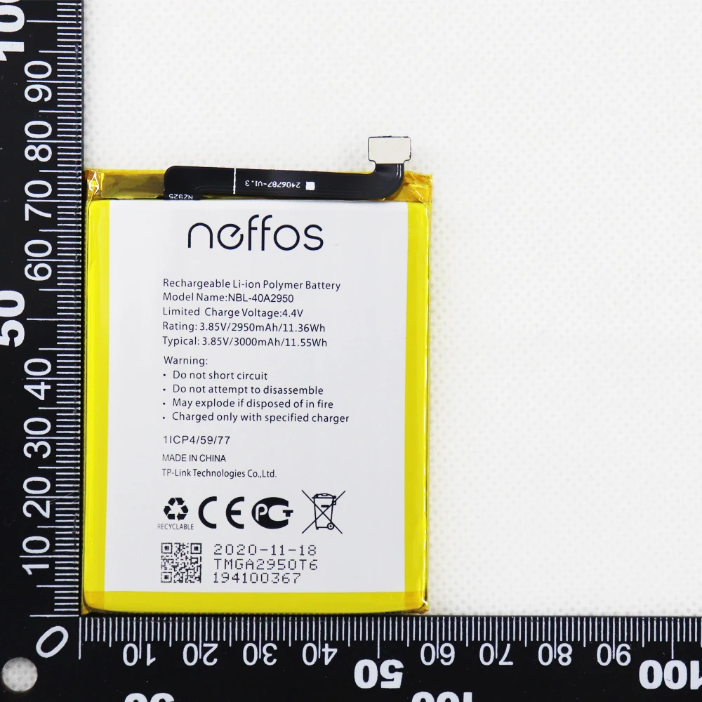 

5pcs 10pcs 20pcs Original NBL-40A2950 Battery For TP-link Neffos C9s TP7061C TP7061A / C9 MAX TP7062A