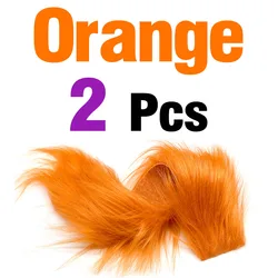 Vibrant 9 - Color Synthetic Long Hair Craft Fur (Orange)