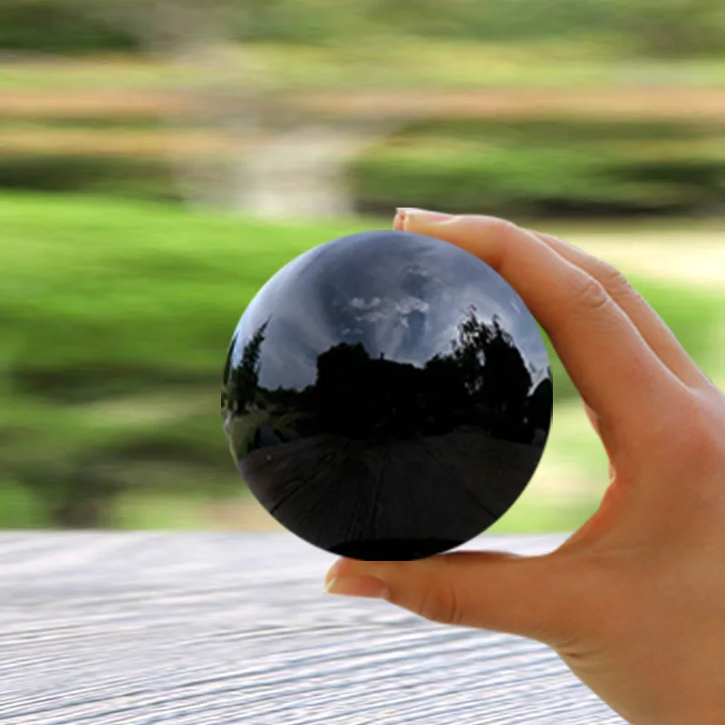 Adornos de Feng Shui, bola de cristal / bola de fotografía de 1.181 in a  3.937 in, bola de cristal ámbar, esfera de obsidiana, bola de cristal