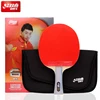 DHS 6002 Professional Table Tennis Racket, Hurricane 8 and Tin Arc Rubber, FL Handle Shake Hold Ping Pong Bat with Case 6