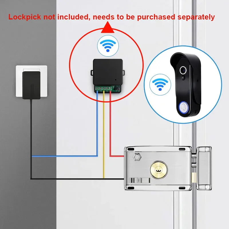 ANJIELO Tuya Smart 1080P Wireless Video Intercom System for Home Apartment Doorb
