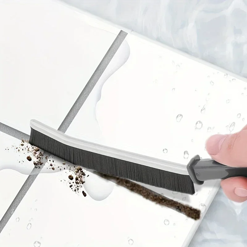 Long Handle Hard Bristle Grout Cleaning Brush