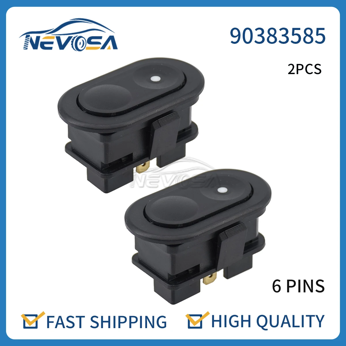 Nevosa2PCS90383585ElectricPowerCarWindowControlSwitchForOpel