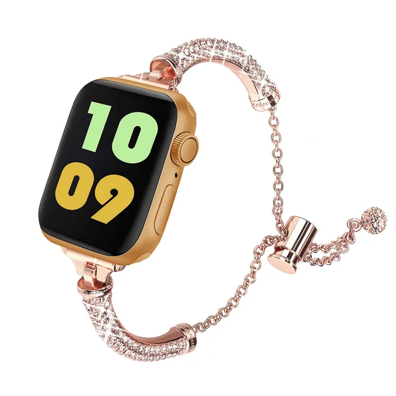 

Diamand Luxury Slim Metal Bracelet Band for Apple Watch 41Mm 38Mm 40Mm 49 45 44 42 Stainless Steel Strap for Iwatch 8 7 6 5 4 Se