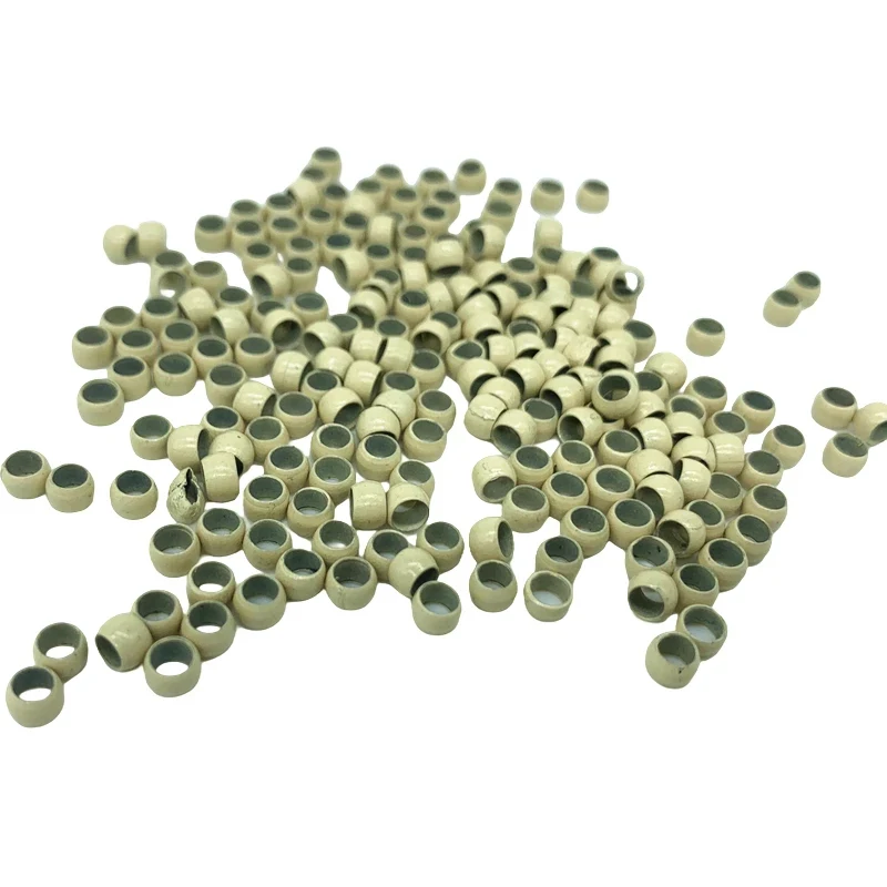 3000개 4mm 구리 나노 헤어 비즈 (연장용 마이크로 링크 링, 비실리콘 헤어 익스텐션 비즈)