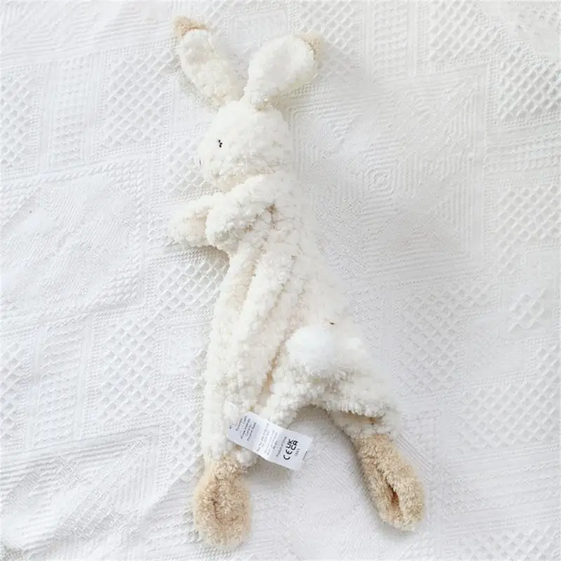 G2AD Baby Security Blanket Soft Stuffed Animal Soothing Toy Snuggle Toy Gifts for Newborn Boys Girls Lovey Rabbit For Baby Comforter Blanket Baby Crib Toy