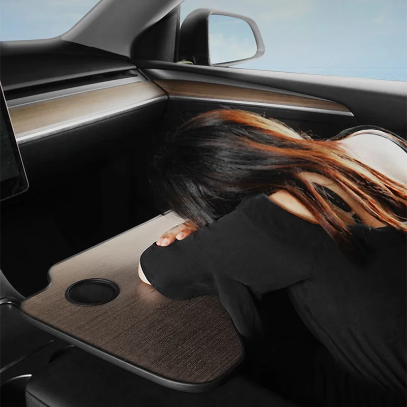 折りたたみ式車のハンドルテーブルデスク、マウントダイニングドリンク