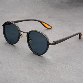 Vintage designer outdoor sunglasses Men Round Fashion Plastic Titanium High Quality Sun Glasses Man UV Protection glasses woman 1