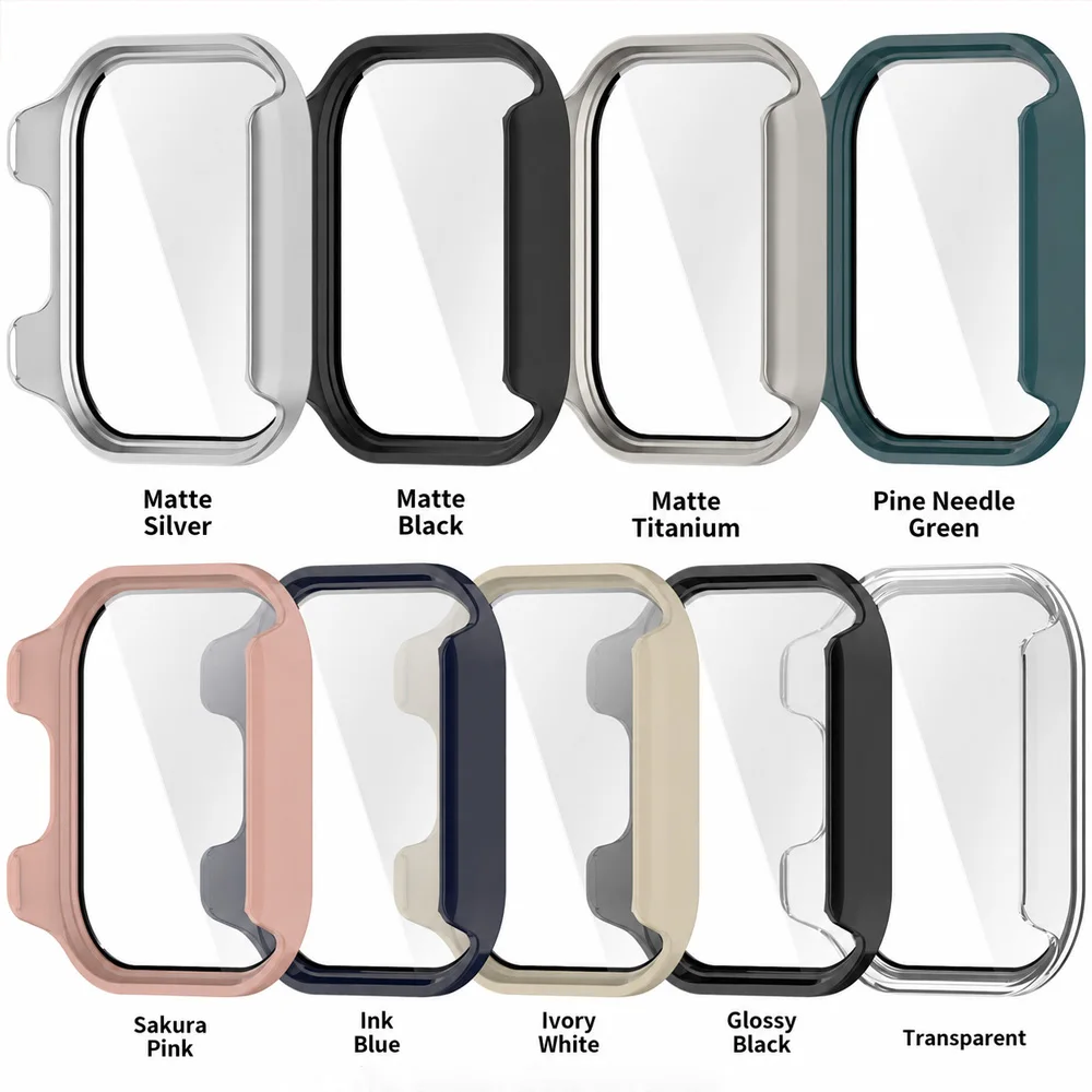 Redmi Watch 6 Active Protective Bumper Case & Tempered Glass Screen Protector