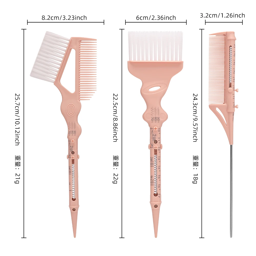 Brosses de embaupour cheveux en plastique, bol Assad, facile à nettoyer, salon de coiffure, brosse à teinter pour barbier, accessoires de coupe de cheveux, coloration localisable