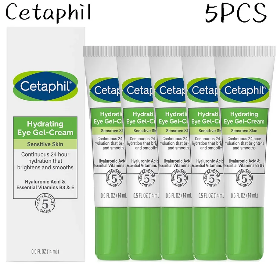 

5PCS Cetaphil Anti-Wrinkle Eye Cream Hydrating Eye Gel-Cream Fade Fine Lines Anti Dark Circles Serum Remove Eye Bags Puffiness