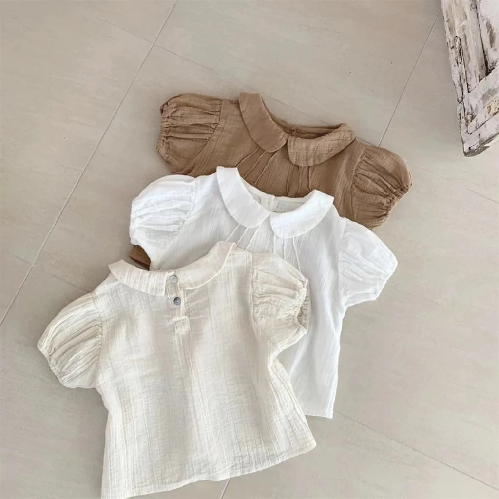 Summer Baby Girl Cotton Short Sleeve T Shirts