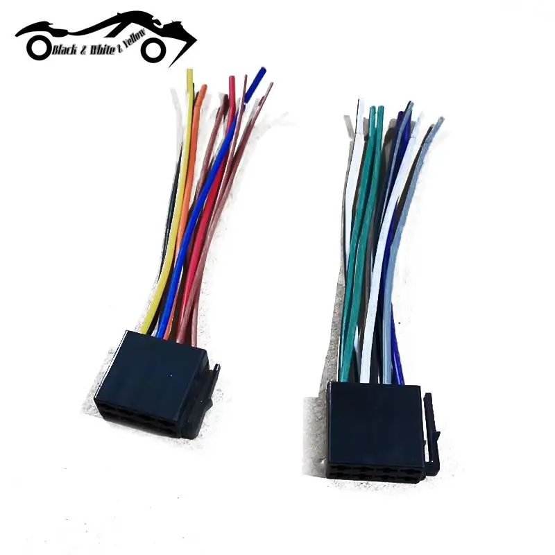 

2pcs Universal Adapters Wire Harness Adapter Universal Female ISO Wiring Harness Car Radio Adaptor Connector Wire Plug Kit