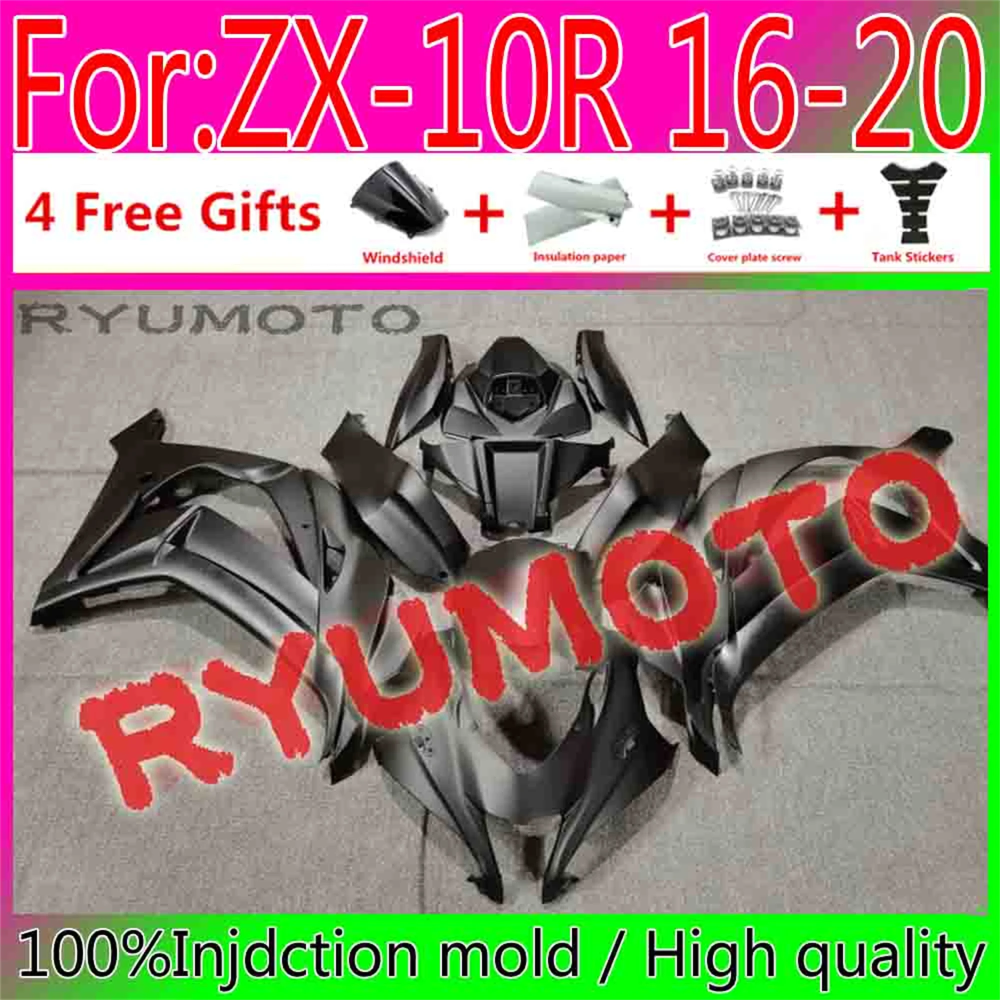 

New Motorcycle Injection Full Fairings For Kawasaki ZX-10R ZX10R 2016 - 2020 16 17 18 19 20 Bodywork Fairing