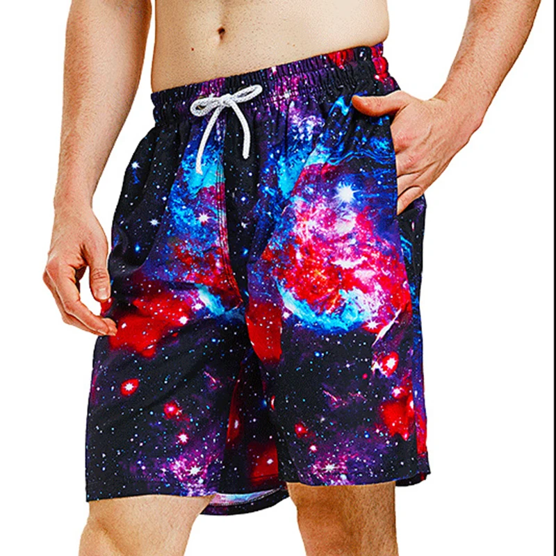 

Outdoor Vacation Male Trunks Man Quick Drying Swimwear Fashion Print Swim Swimshorts Summer Beach Clothes 2024 Men Loose Suits