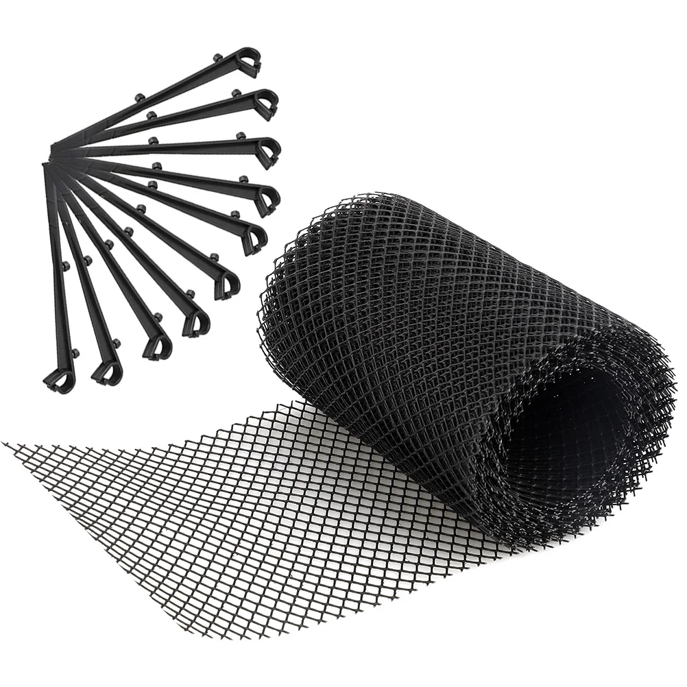 

1 Set of Mesh Gutter Guard Plastic Gutter Guard Garden Yard Mesh Gutter Guard Cover