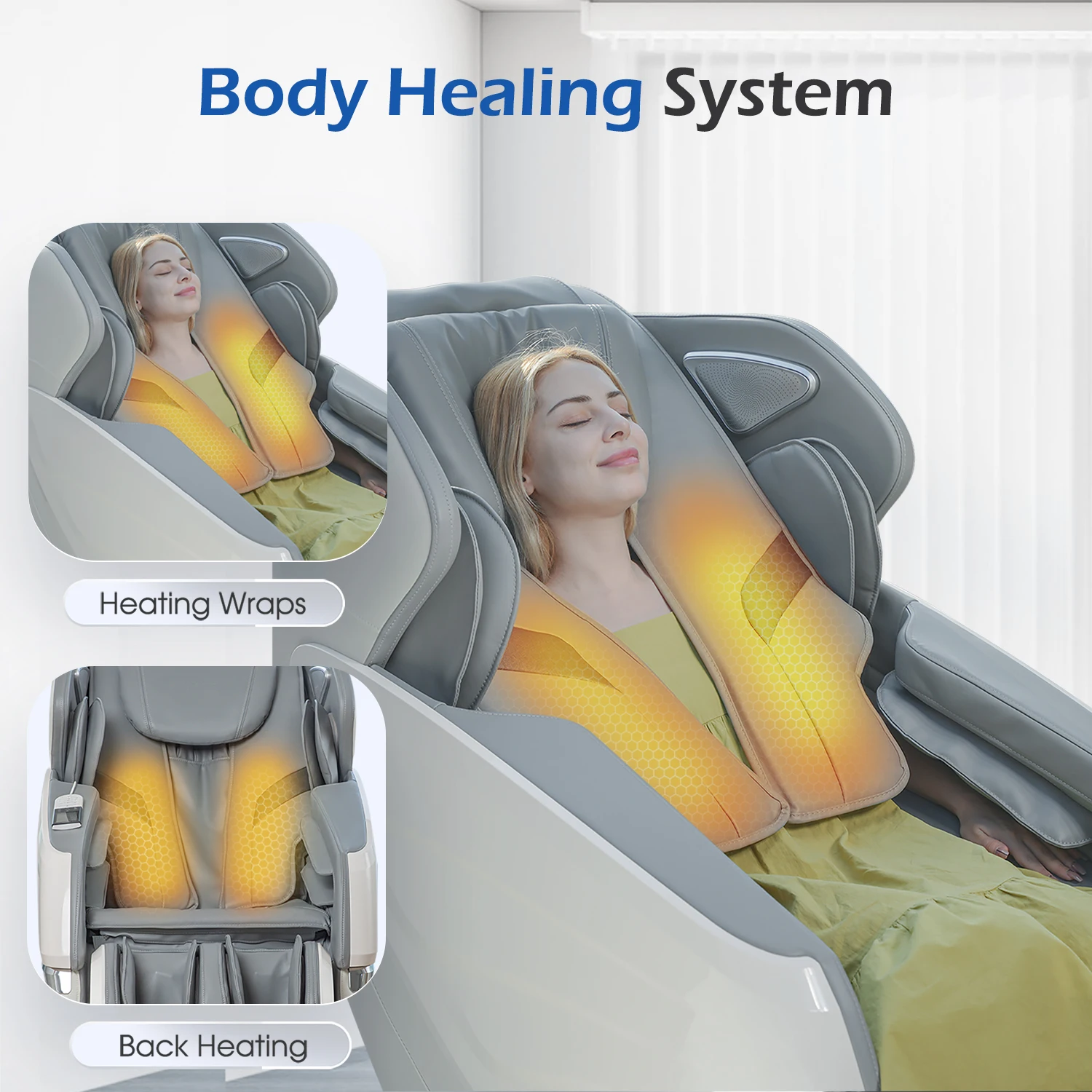 2 Year USA Local Delivery Warranty 4D SL Airbag Zero Gravity full body Massage Chair Home 3D Foot Roller Shiatsu Office Chair 5