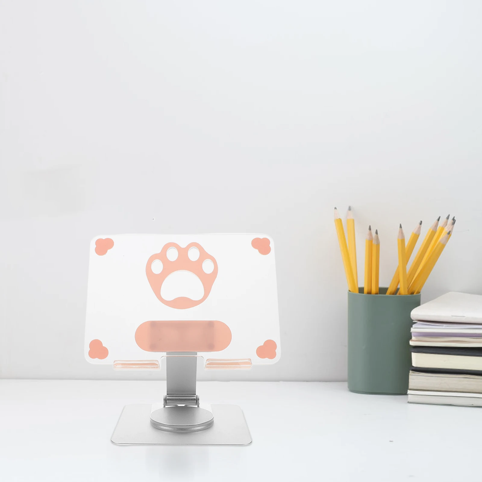 휴대용 태블릿 접이식 모니터 홀더 책상 회전 태블릿 홀더 St 책상 조정 가능한 무릎 랙 사무용품 여행