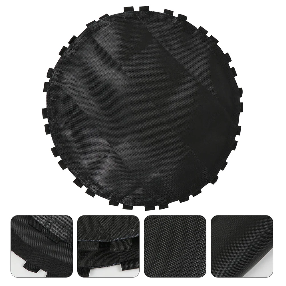 

Black Trampoline Replacement Jumping Mat Trampoline Round Mat with Hook (Black)