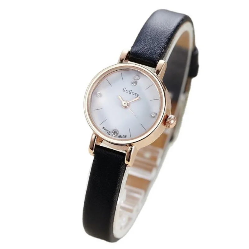 

Fashion Leather Strap Watch New Arrival Women Dress Watch Brand Gogoey Trendy Quartz For Ladies Elegant Reloj Mujer Relogio