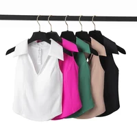 Women Two Pieces Yoga Set Solid Color Gym Top Tennis Skirt Sports Suit Breathable Quick Dry Short Sportswear Workout Clothes - Image 4