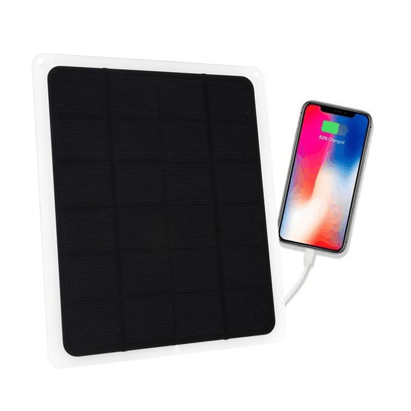 

20W 5V Monocrystalline Solar Panel Waterproof Outdoor Charger Cells Module for Mobile Phone USB Interface Prodcuts
