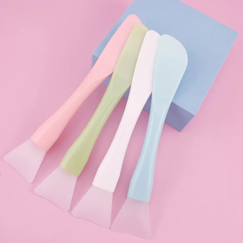 Wholesale Silicone Facial Head Mask Brush Soft Brushes Integrated Makeup Dual-use Mud Film Brush DIY Film Adjusting Beauty Tool 1