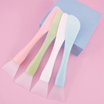 Wholesale Silicone Facial Head Mask Brush Soft Brushes Integrated Makeup Dual-use Mud Film Brush DIY Film Adjusting Beauty Tool 1
