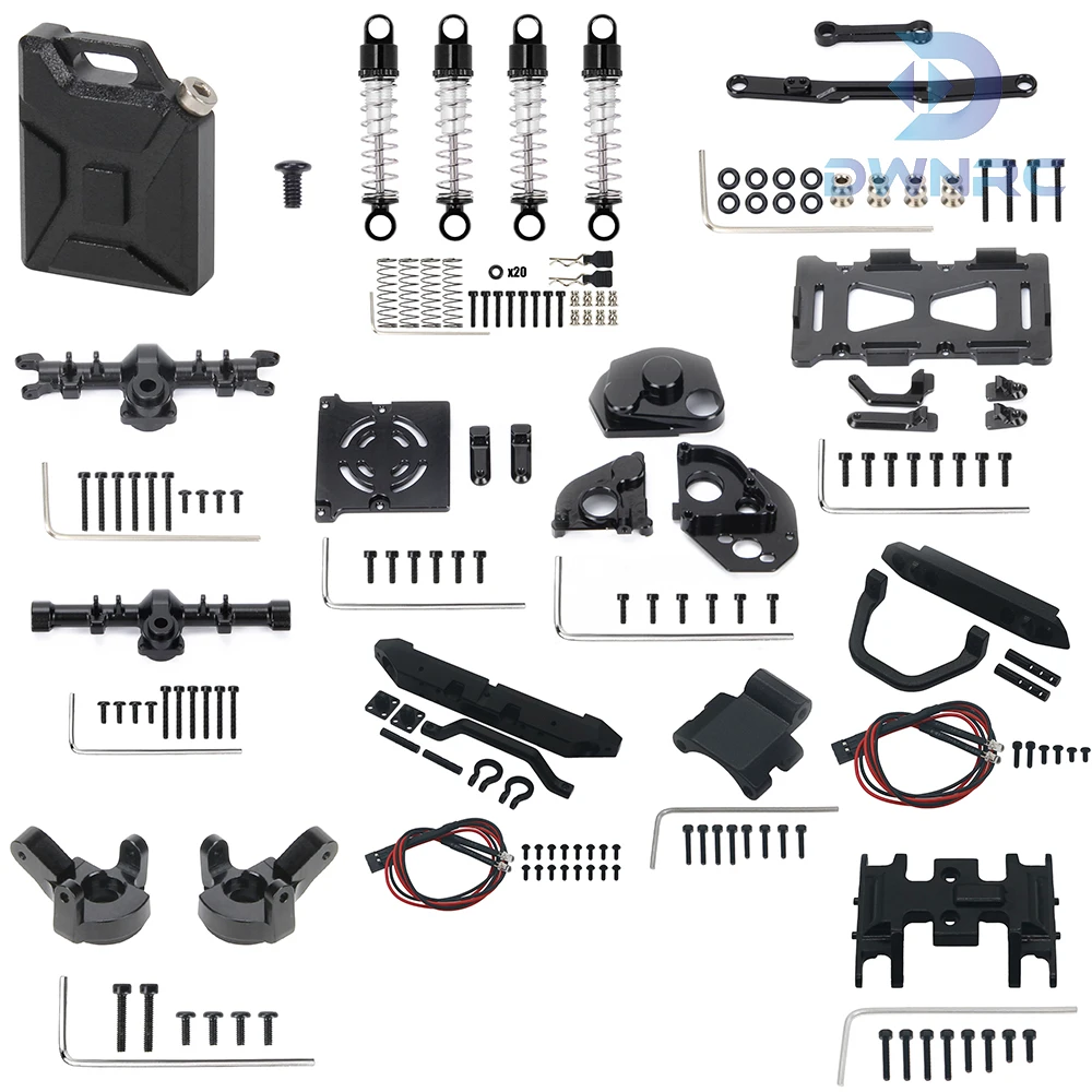 

DWNRC For Axial SCX24 Deadbolt 1/24 Scale Elec 4WD - RTR AXI0002 All aluminium parts upgraded and modified to assemble.