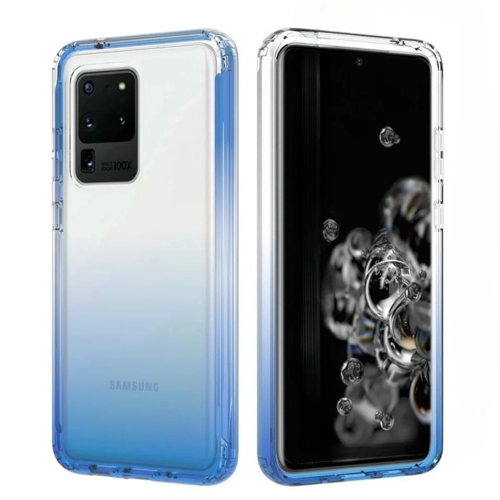 Luxury Candy Color Transparent Shockproof Phone Case - TPU+PC Hybrid Cover