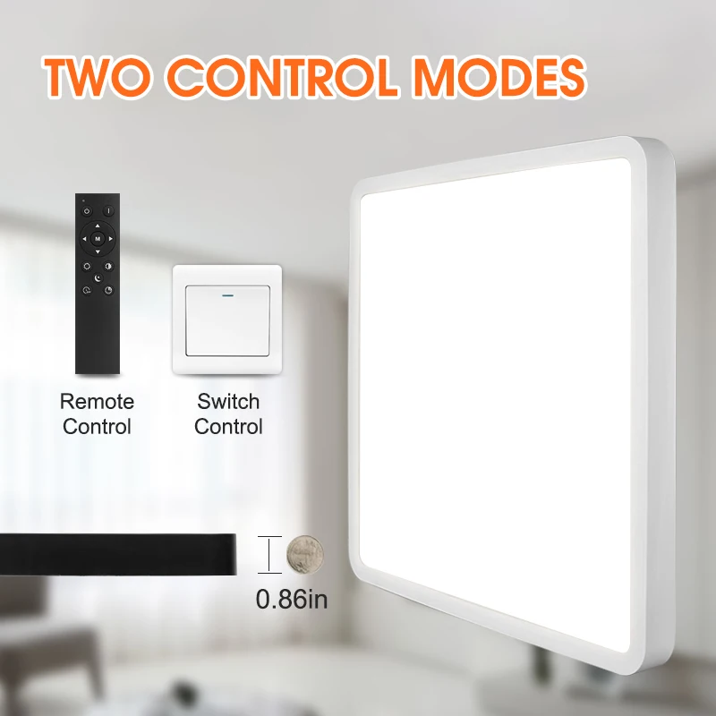 Square Ceiling Lights Lustre Modern Ceiling Lamp Neutral/cold/warm White Remote Control Led Ceiling Light For Bedroom Livingroom