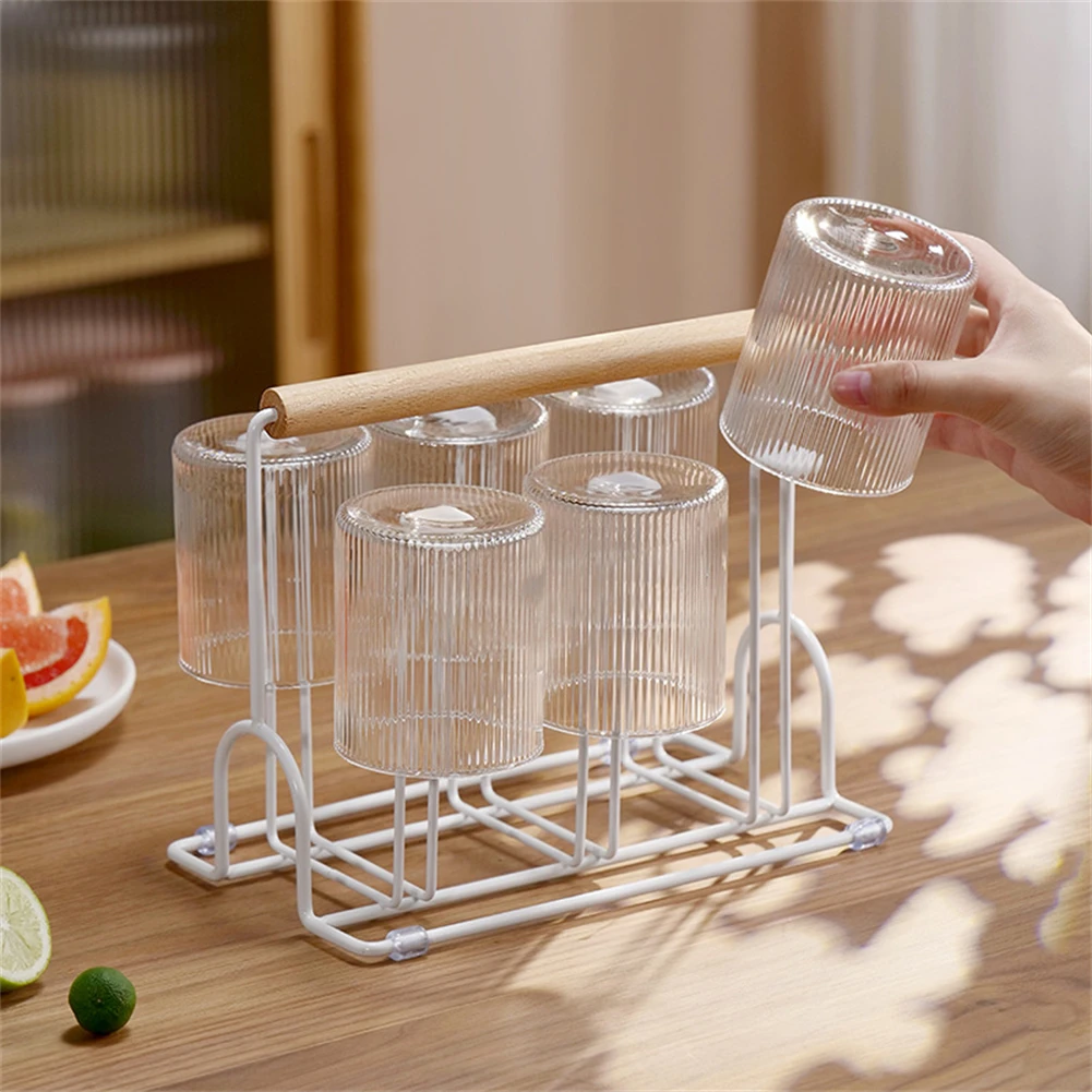

Cup Organizer Mug Glass Rackholder Hanger Storage Coffee Shelf Stand Goblet Cups Freestanding Steel Stainless Countertop