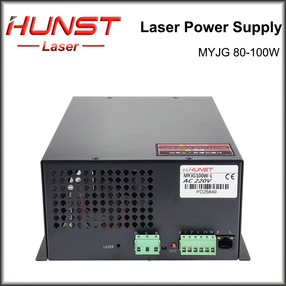 Hunst MYJG 80-100 Вт CO2 лазерный источник питания 80 ~ 100 генератор для Co2 гравировального