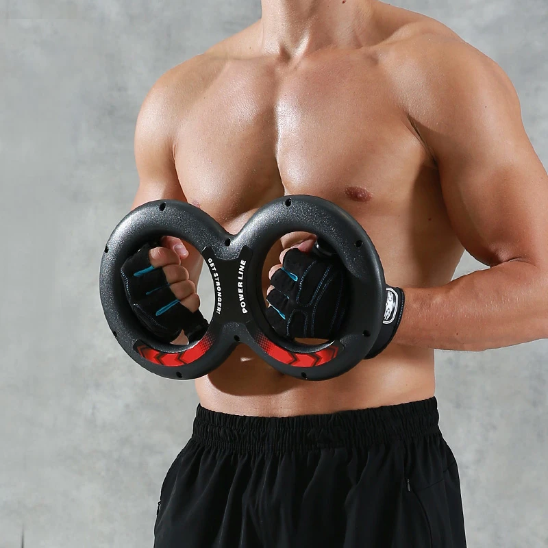 Chest Expander Power Wrist Device 5-30kg 8-Word Workout Muscle Fitness Sports Equipment Gym Forearm Strength Force Exerciser