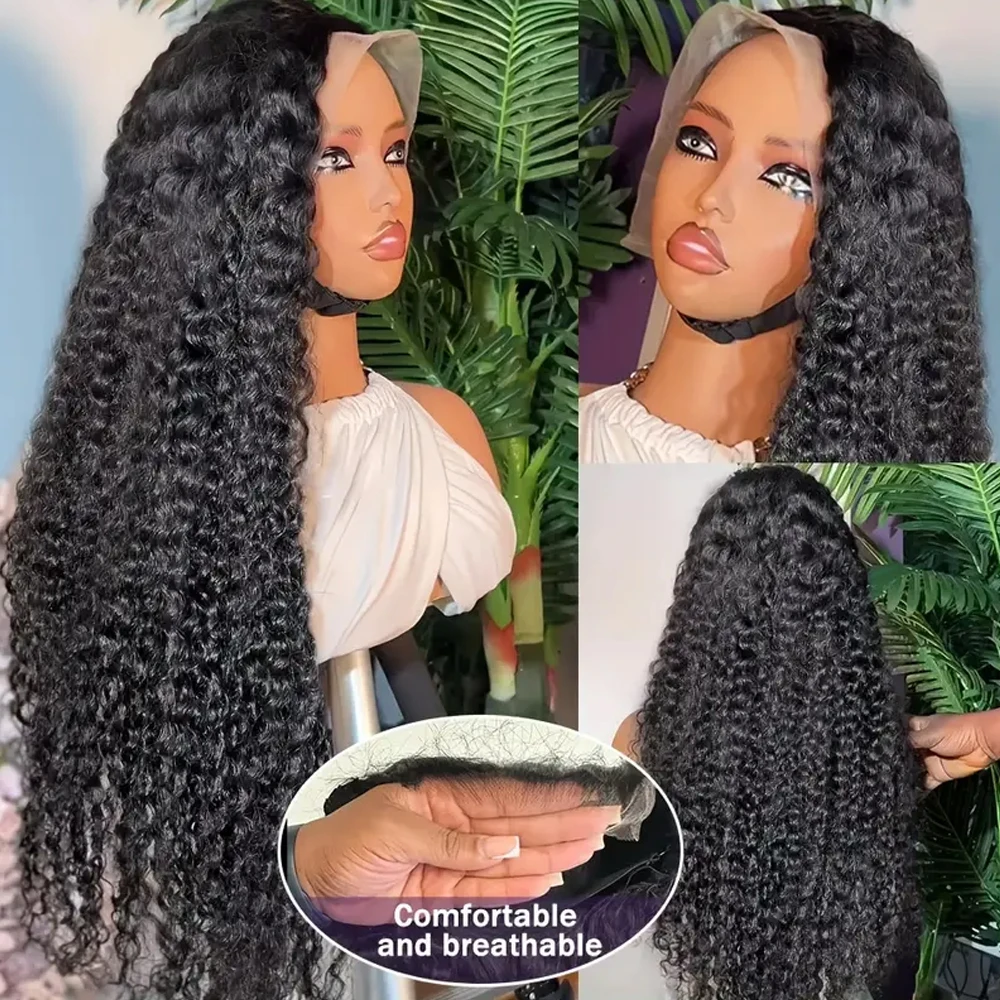 13x4 13x6 HD Lace Deep Curly Wave Frontal Wig Brazilian Jerrly Curly Lace Front Human Hair Wigs For Women 250% Density Hair Wigs 2