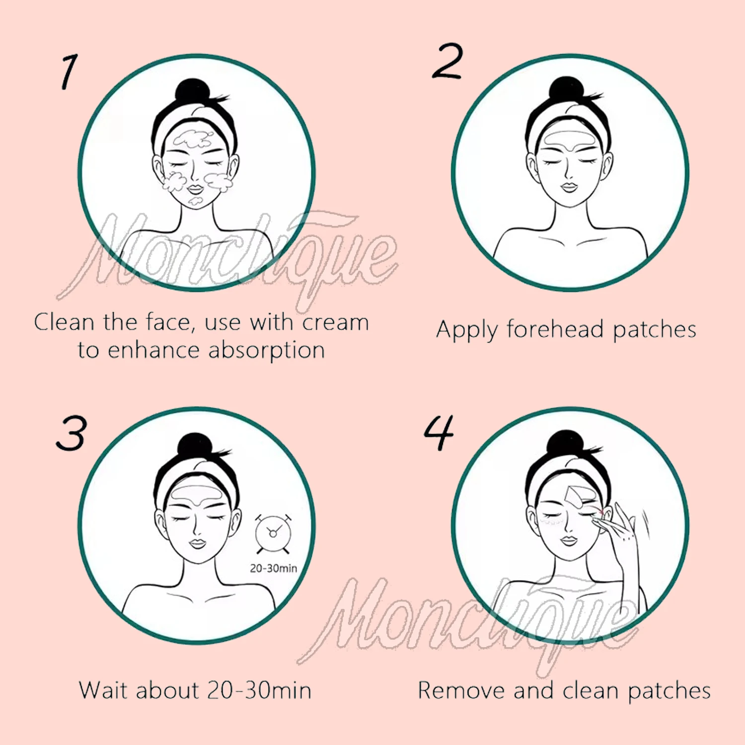 Reusable Anti Wrinkle Forehead Patch Silicone Silicone Patch Soft Comfortable Easy To Carry Facial Care Eye Mask Skin Care Tools