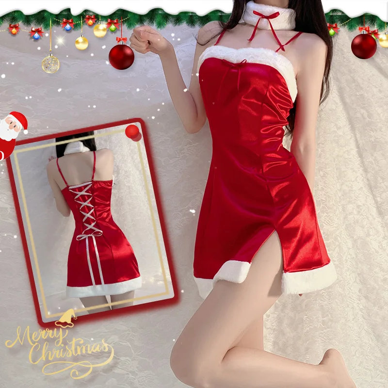 Vrouwen Kerst Xmas Sexy Lady Kerstman Cosplay Kostuum Sexy Lingerie