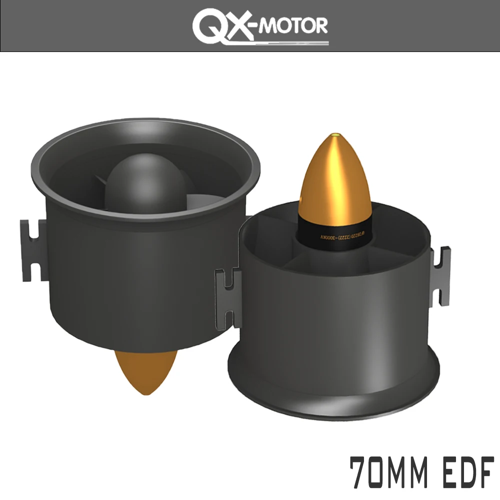 64mm 12 6s 2200kv-Moteur sans balais souterrain pour avion à réaction, ventilateur canalisé