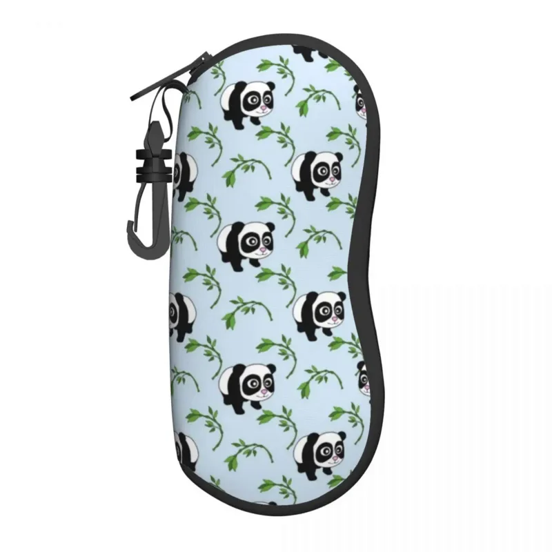 

Adorable Panda Vertical Glasses Case Cute Animal Print Male Female Custom Sunglasses Pouch Retro Pocket Eyeglasses Bag