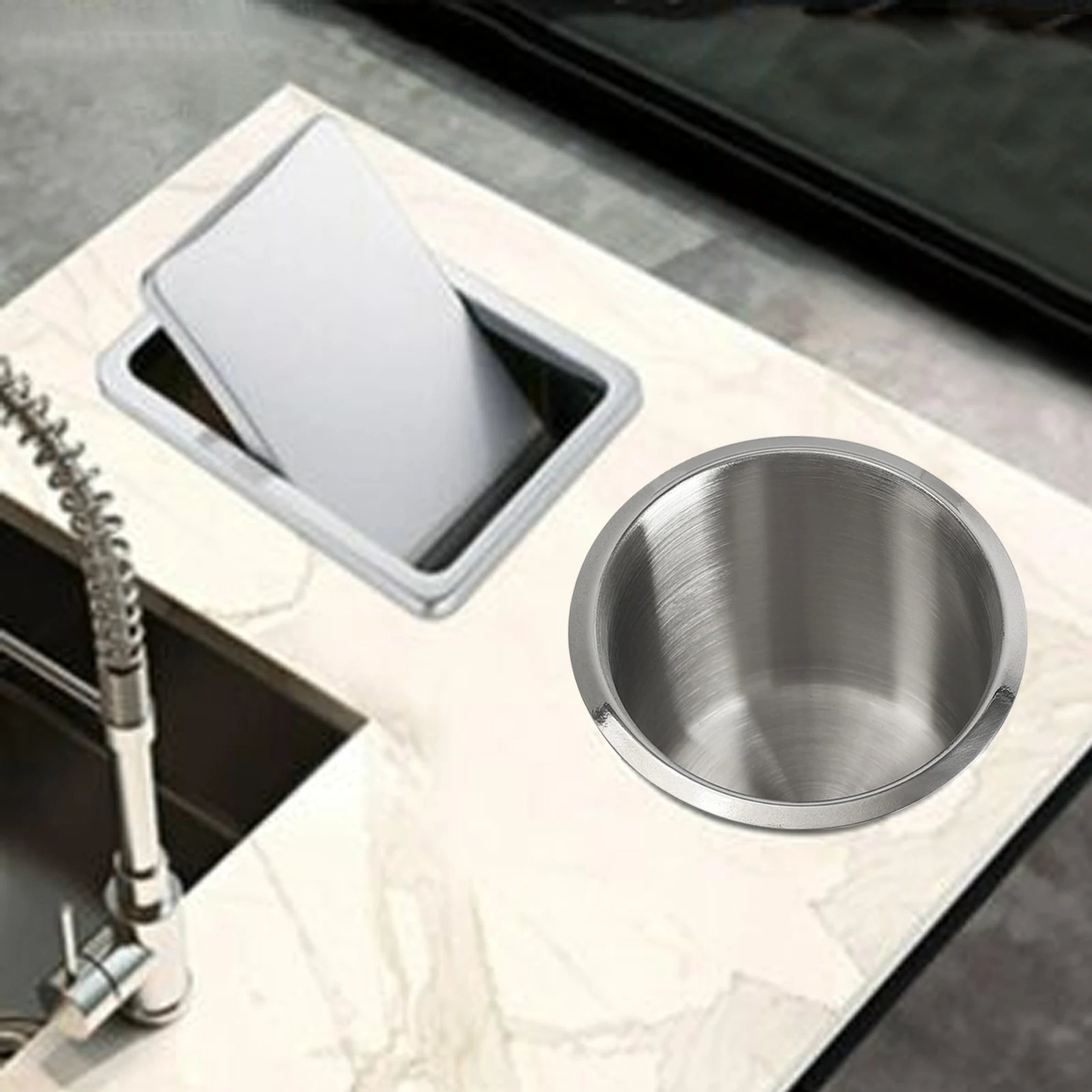 유니버설 스테인리스 스틸 컵 홀더 휴대용 컵 마운트 정리함 트럭 자동차 해양 보트 캠퍼 RV 체스용