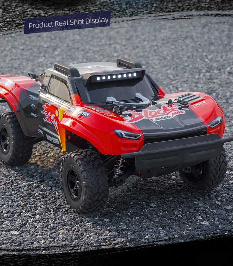 JJRC Brushless Remote Control Car 1/10 Large Rc High Speed Four Wheel Drive Short Card Climbing Off Road Vehicle Toy C8826 