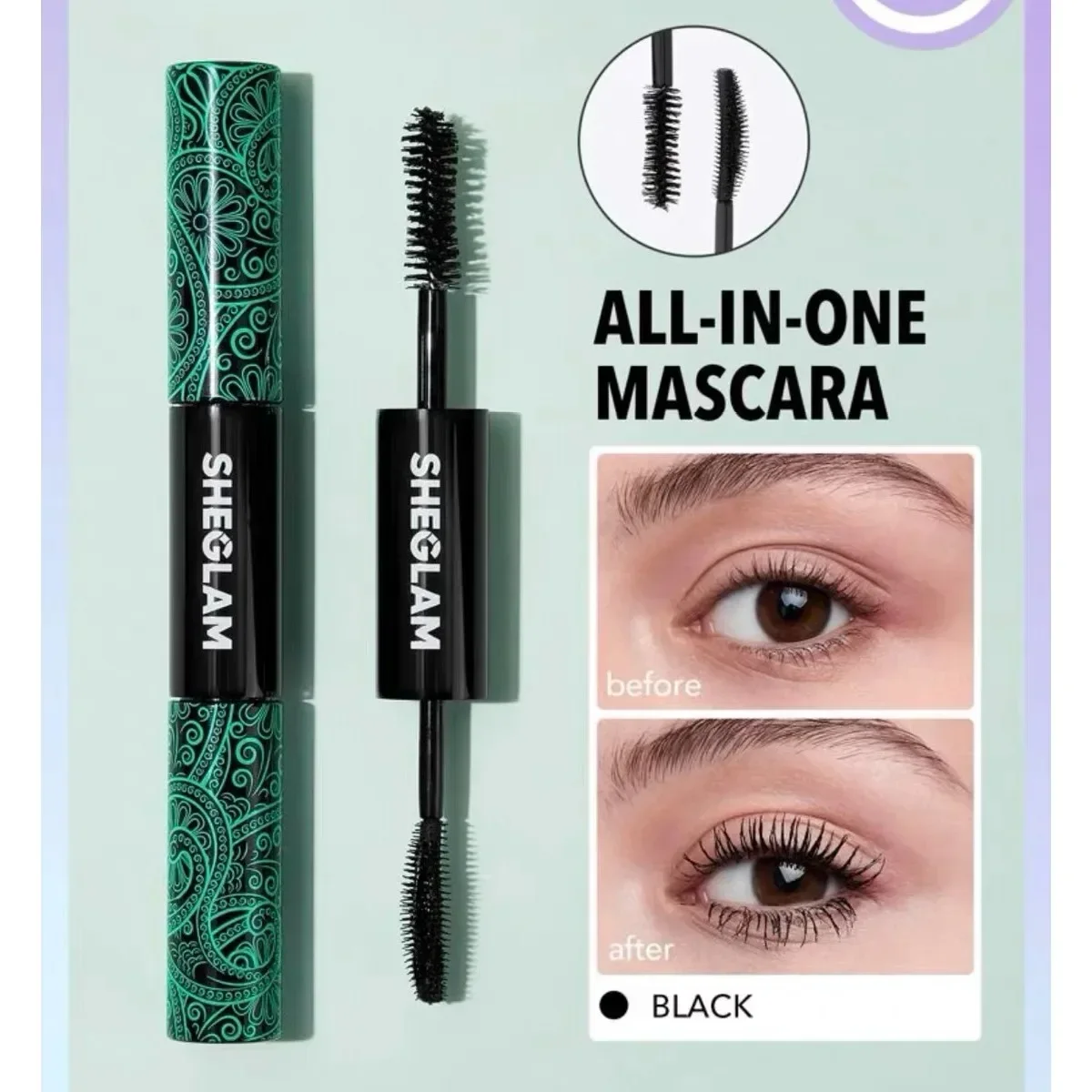 

Sheglam make up Mascara Eyelash Extension Eye Lashes Brush Long-wearing Waterproof Sweat-proof eye Mascara makeup free shipping