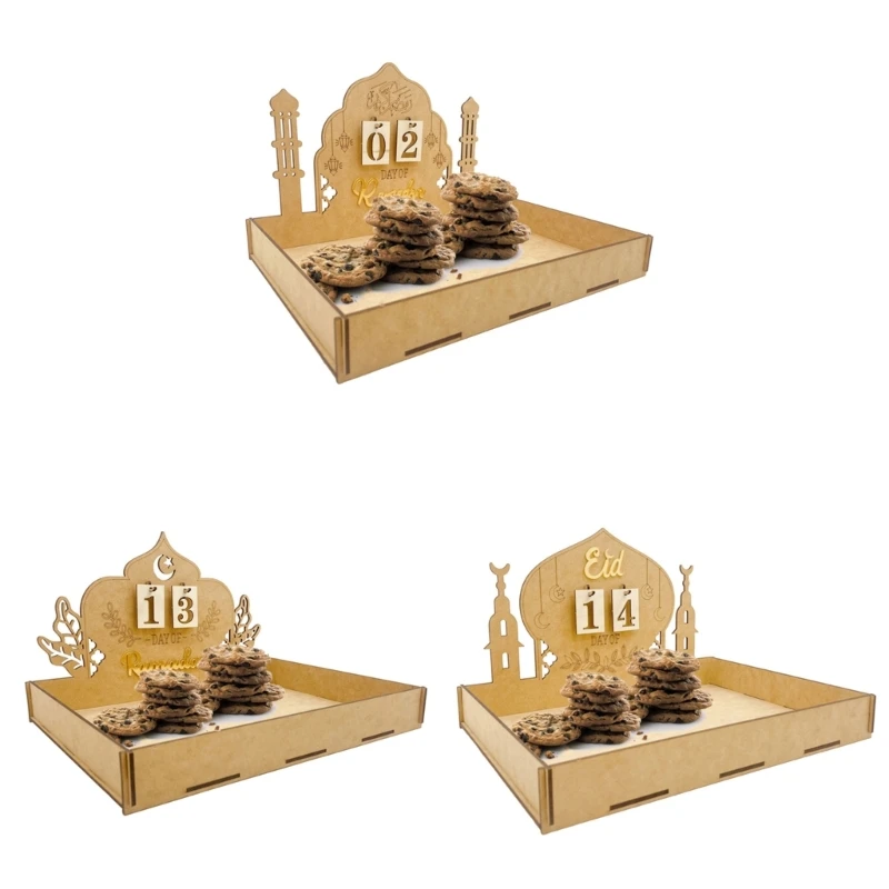 

EidMubarak Ramadans Countdown Calendar Food Tray Party Decorations