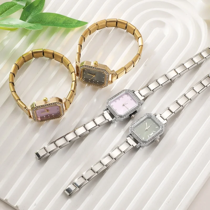 Italian Zircon Watch Bracelet High Quality Stainless Steel